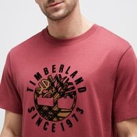 T-shirt, koszulka męska TIMBERLAND T-SHIRT HOLIDAY FRONT GRAPHIC SS TEE tb0a6vnt6001 kolor bordowy