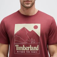 T-shirt, koszulka męska TIMBERLAND T-SHIRT TFO MOUNTAIN GRAPHIC SHORT SLEEVE TEE tb0a6wdjeic1 kolor bordowy