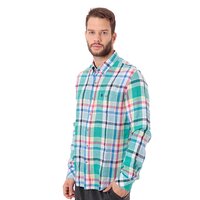 Koszula męska TIMBERLAND KOSZULA LS PLAID LINEN SHIRT 4643j306 kolor multicolor