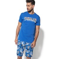 T-shirt, koszulka męska TIMBERLAND T-SHIRT SS KENNEBEC RV SEASONAL MULTIG a1l7dj45 kolor niebieski