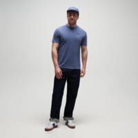 T-shirt, koszulka męska TIMBERLAND T-SHIRT RUGGED ACTIVE GEAR BACK GRAPHIC TEE tb0a5mu6eyo1 kolor niebieski