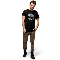 T-shirt, koszulka męska TIMBERLAND T-SHIRT REFLECTIVE MULTIGRAPHIC a1mke001 kolor czarny