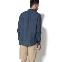 Koszula męska TIMBERLAND KOSZULA LS MILL RIVER LINEN SHIRT a1kte439 kolor granatowy