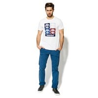 T-shirt, koszulka męska TIMBERLAND T-SHIRT SS MULTIGRAPHIC TEE UC a1n4ub30 kolor biały