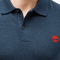 Koszulka polo męska TIMBERLAND POLO SS MERRYMEE RIVER STRETCH POLO SLIM tb0a2dje4751 kolor granatowy