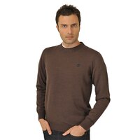 Sweter męski TIMBERLAND SWETER SOLID MERINO CREW 89465968 kolor brązowy