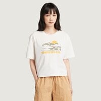 T-shirt, koszulka damska TIMBERLAND T-SHIRT TFO GRAPHIC SHORT SLEEVE TEE tb0a5pvxcm91 kolor biały