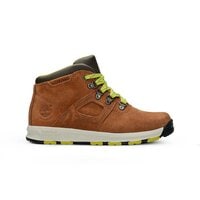 Dziecięce buty zimowe TIMBERLAND GT SCRAMBLE MID LTHR WP a1hnv kolor brązowy