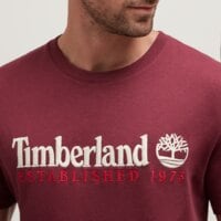 T-shirt, koszulka męska TIMBERLAND T-SHIRT ESTABLISHED 1973 TEE tb0a6se16481 kolor bordowy