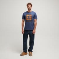 T-shirt, koszulka męska TIMBERLAND T-SHIRT GRAPHIC LOGO SHORT SLEEVE TEE tb0a441beyo1 kolor granatowy
