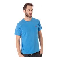 T-shirt, koszulka męska TIMBERLAND T-SHIRT SS EMB TEE 1146j422 kolor niebieski