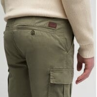 Spodnie męskie TIMBERLAND SPODNIE TWILL CARGO tb0a2pg95901 kolor zielony