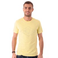 T-shirt, koszulka męska TIMBERLAND T-SHIRT SS SLUB MULTI SHAPE TEE 5364j718 kolor żółty