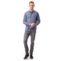 Koszula męska TIMBERLAND KOSZULA LS RATTLE CHAMBRAY 6623j485 kolor niebieski