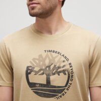 T-shirt, koszulka męska TIMBERLAND T-SHIRT TFO SEASONAL GARMENT DYED SS tb0a6de9dh41 kolor beżowy