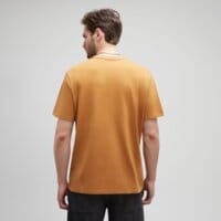 T-shirt, koszulka męska TIMBERLAND T-SHIRT TIMBS GRAPHIC TEE tb0a6gp3p471 kolor musztardowy
