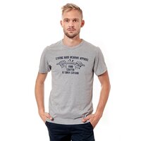 T-shirt, koszulka męska TIMBERLAND T-SHIRT SS OVERDYE  MARL GRAPHIC 5615j052 kolor szary