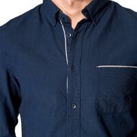 Koszula męska TIMBERLAND KOSZULA SLIM BEST CHAMBRAY a1b4tb68 kolor granatowy