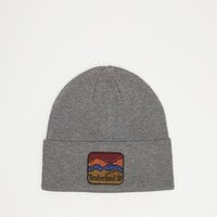 Czapka zimowa damska TIMBERLAND CZAPKA BEANIE WITH MOUNTAIN PATCH tb0a2pnj0101 kolor szary