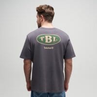 T-shirt, koszulka męska TIMBERLAND T-SHIRT GAS STATION BACK GRAPHIC TEE tb0a5mq4w081 kolor szary
