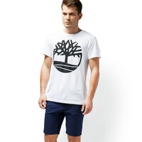 T-shirt, koszulka męska TIMBERLAND T-SHIRT SLS SEASONAL LOGO TEE a1n8yk76 kolor biały