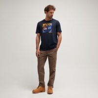 T-shirt, koszulka męska TIMBERLAND T-SHIRT LOGO GRAPHIC SHORT SLEEVE TEE tb0a43yb4331 kolor granatowy