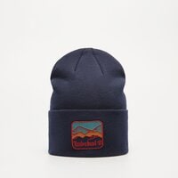 Czapka zimowa damska TIMBERLAND CZAPKA BEANIE WITH MOUNTAIN PATCH tb0a2pnj4511 kolor granatowy