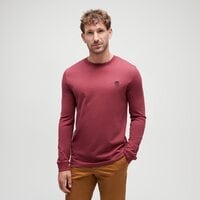 T-shirt, koszulka męska TIMBERLAND T-SHIRT LONG SLEEVE TEE tb0a2bq36001 kolor bordowy