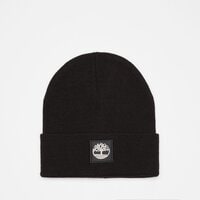 Czapka zimowa damska TIMBERLAND CZAPKA CUFFED BEANIE WITH TONAL PATCH tb0a61bx0011 kolor czarny