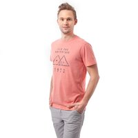 T-shirt, koszulka męska TIMBERLAND T-SHIRT REVERSE TEE 7106j801 kolor różowy