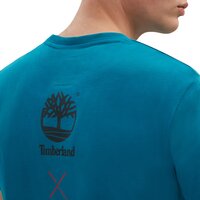 T-shirt, koszulka męska TIMBERLAND T-SHIRT SS CHRISTOPHER RAEBURN SS LOGO TEE tb0a1ygq4641 kolor zielony