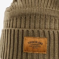 czapka zimowa męska TIMBERLAND CZAPKA ZIMOWA RIBBED BEANIE tb0a1egwa581 kolor khaki