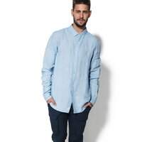 Koszula męska TIMBERLAND KOSZULA LS MILL RIVER LINEN SHIRT a1ktei70 kolor niebieski