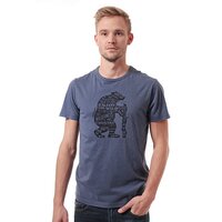 T-shirt, koszulka męska TIMBERLAND T-SHIRT SS SHAPE TEXT TEE 5616j432 kolor szary