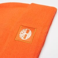 Czapka zimowa damska TIMBERLAND CZAPKA CUFFED BEANIE WITH TONAL PATCH tb0a61bx8461 kolor pomarańczowy