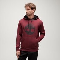 Bluza męska TIMBERLAND BLUZA Z KAPTUREM TFO TREE LOGO BRUSHBACK HOODIE tb0a626ueic1 kolor bordowy
