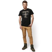 T-shirt, koszulka męska TIMBERLAND T-SHIRT SS TFO APPLIQUE TEE tb0a1o1w0011 kolor czarny