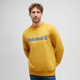 TIMBERLAND BLUZA EMBROIDERY LOGO BRUSH BACK CREW NECK