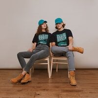 T-shirt, koszulka męska TIMBERLAND T-SHIRT SS BOOT TEE tb0a6cg64331 kolor granatowy