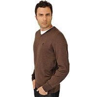Sweter męski TIMBERLAND SWETER SOLID MERINO V NECK 89466968 kolor brązowy