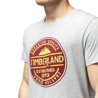 T-shirt, koszulka męska TIMBERLAND T-SHIRT MOUNTAIN GRAPHIC TEE a1mpf052 kolor szary