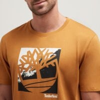 T-shirt, koszulka męska TIMBERLAND T-SHIRT LOGO GRAPHIC SHORT SLEEVE TEE tb0a43ybp471 kolor musztardowy