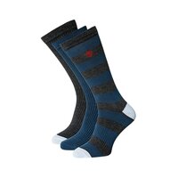 Męskie skarpetki TIMBERLAND SKARPETY 3PK STRIPED CASUAL CREW a1eif010 kolor multicolor