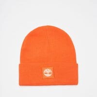 Czapka zimowa damska TIMBERLAND CZAPKA CUFFED BEANIE WITH TONAL PATCH tb0a61bx8461 kolor pomarańczowy