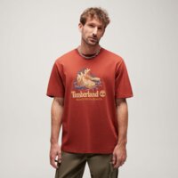 T-shirt, koszulka męska TIMBERLAND T-SHIRT FRONT BOOT GRAPHIC TEE tb0a6dj1eod1 kolor czerwony