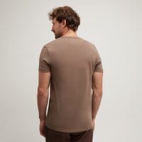 T-shirt, koszulka męska TIMBERLAND T-SHIRT DUNSTAN RIVER SHORT SLEEVE TEE tb0a2bprbk01 kolor brązowy