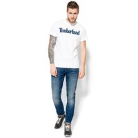 T-shirt, koszulka męska TIMBERLAND T-SHIRT SS KENNEBEC RVR LINEA a1lao100 kolor biały
