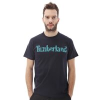 T-shirt, koszulka męska TIMBERLAND T-SHIRT LINEAR LOGO 4663j434 kolor granatowy