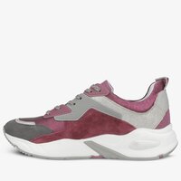 Sneakersy damskie TIMBERLAND DELPHIVILLE LEATHER SNEAK tb0a23emx341 kolor bordowy