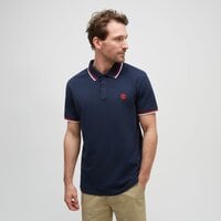 Koszulka polo męska TIMBERLAND POLO TFO LOGO TIPPED SHORT SLEEVE POLO tb0a2ds94331 kolor granatowy